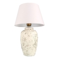 Lámpara de mesa RAMZES 1xE27/40W/230V blanca/crema