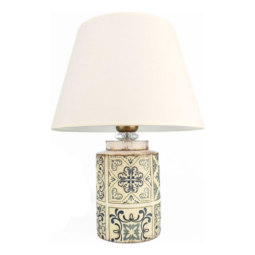 Lámpara de mesa RAMZES 1xE27/40W/230V blanca