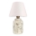Lámpara de mesa RAMZES 1xE27/40W/230V blanco/beige