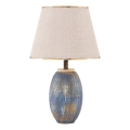 Lámpara de mesa RAMZES 1xE27/40W/230V crema/azul