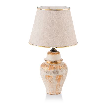 Lámpara de mesa RAMZES 1xE27/40W/230V crema/dorado
