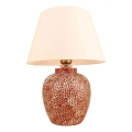 Lámpara de mesa RAMZES 1xE27/40W/230V crema/roja