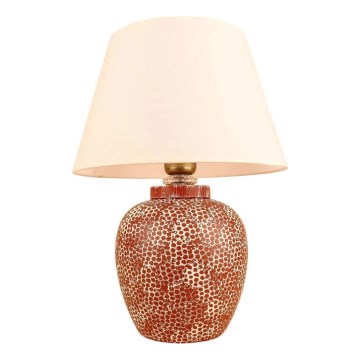 Lámpara de mesa RAMZES 1xE27/40W/230V crema/roja