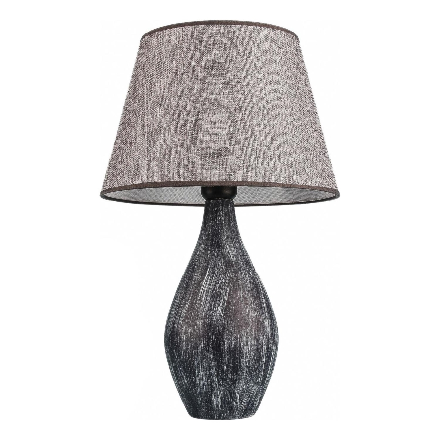 Lámpara de mesa RAMZES 1xE27/40W/230V gris