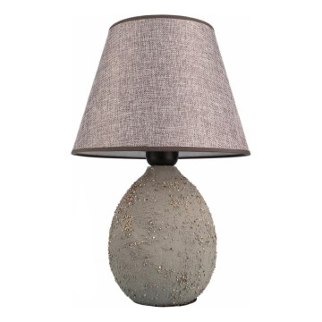 Lámpara de mesa RAMZES 1xE27/40W/230V gris