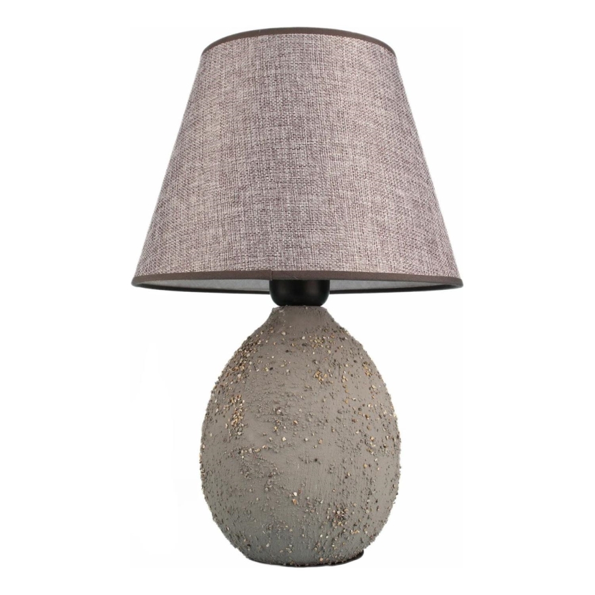 Lámpara de mesa RAMZES 1xE27/40W/230V gris