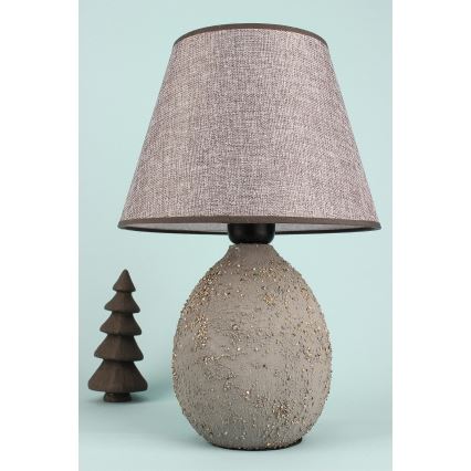 Lámpara de mesa RAMZES 1xE27/40W/230V gris