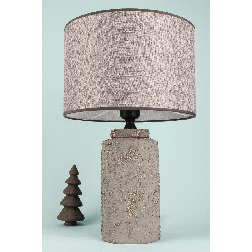 Lámpara de mesa RAMZES 1xE27/40W/230V, gris