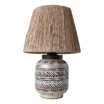 Lámpara de mesa RAMZES 1xE27/40W/230V marrón