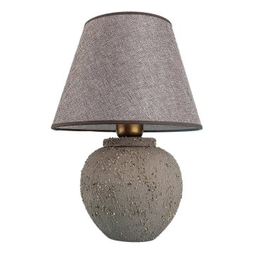 Lámpara de mesa RAMZES 1xE27/40W/230V marrón