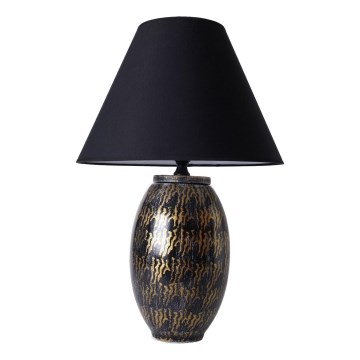 Lámpara de mesa RAMZES 1xE27/40W/230V negra