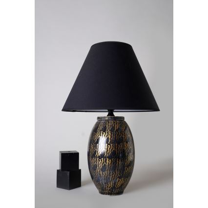 Lámpara de mesa RAMZES 1xE27/40W/230V negra