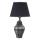 Lámpara de mesa RAMZES 1xE27/40W/230V negra/plateada