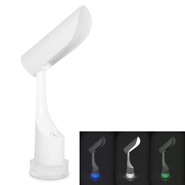 Lámpara de mesa recargable LED RGBW regulable LED/5W/5V 2000 mAh 3000/6000K blanca