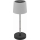 Lámpara de mesa recargable para exterior, táctil y regulable LED/2W/5V IP44 1200 mAh gris