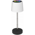 Lámpara de mesa recargable para exterior, táctil y regulable LED RGBW LED/2W/5V IP44 1200 mAh gris