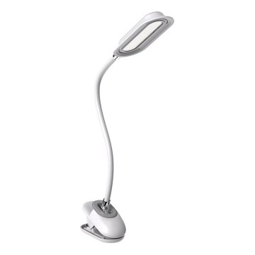 Lámpara de mesa regulable LED+CCT con pinza CLIP LED/7,5W/230V 3000/4200/5000K blanca