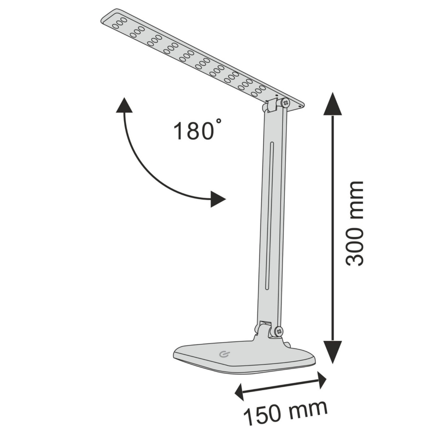 Lámpara de mesa regulable LED táctil JOWI LED/8W/230V blanco