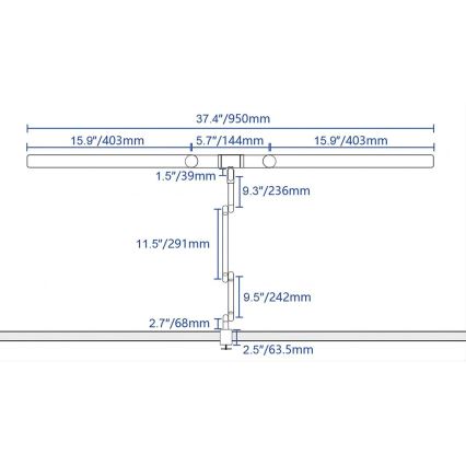 LED Regulable táctil flexible lámpara de mesa POINTIQ LED/24W/230V 3000-6500K CRI 92 negro