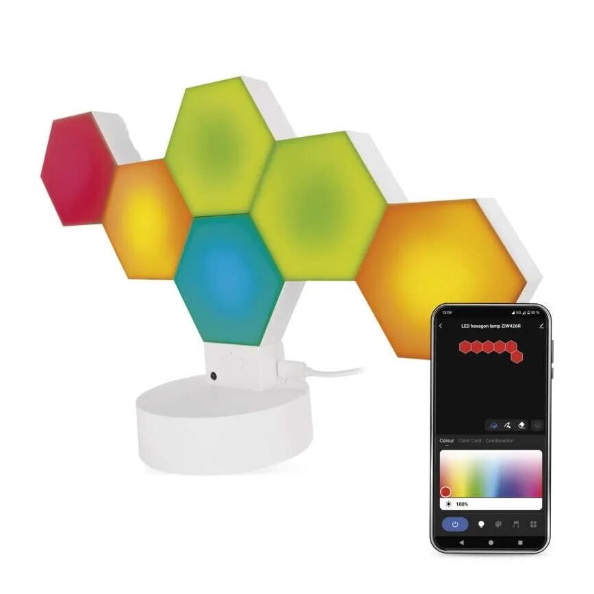 Lámpara de mesa regulable RGBIC GoSmart LED/5,5W/230V Wi-Fi Tuya