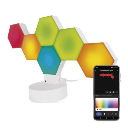 Lámpara de mesa regulable RGBIC GoSmart LED/5,5W/230V Wi-Fi Tuya
