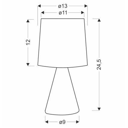 Lámpara de mesa SATTI 1xE14/40W/230V beige