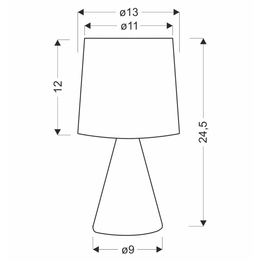 Lámpara de mesa SATTI 1xE14/40W/230V beige
