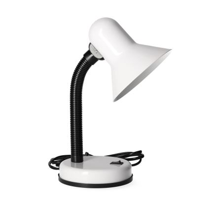 Lámpara de mesa SMIESZEK 1xE27/40W/230V blanco