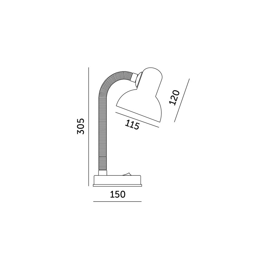 Lámpara de mesa SMIESZEK 1xE27/40W/230V rosa