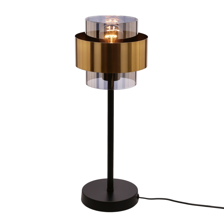 Lámpara de mesa SPIEGA 1xE27/60W/230V dorado/negro