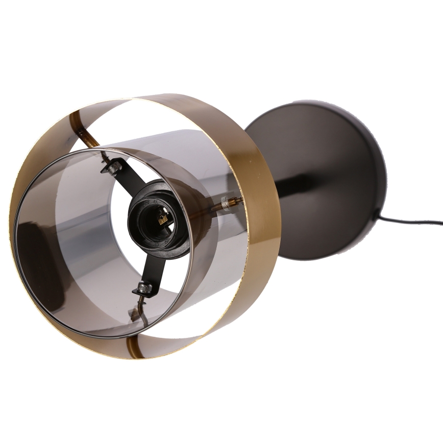 Lámpara de mesa SPIEGA 1xE27/60W/230V dorado/negro