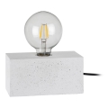 Lámpara de mesa STRONG DOUBLE 1xE27/25W/230V hormigón