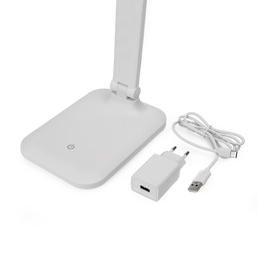 Lámpara de Mesa Táctil LED Regulable con Puerto USB REMUS LED/5W/230V blanca