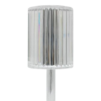 Lámpara de mesa táctil recargable LED SIMPLE LED/1W/5V 2400 mAh 3000-6000K transparente