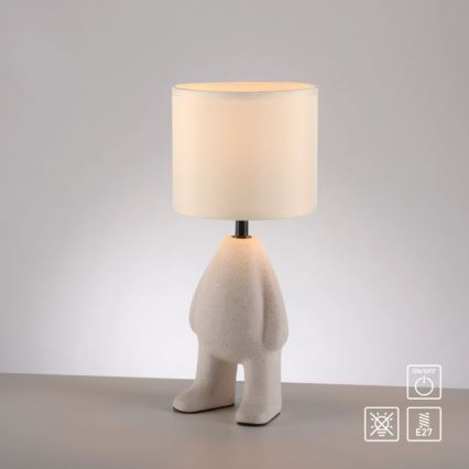Lámpara de mesa TED JUST LIGHT. 14191-39 1xE27/25W/230V beige