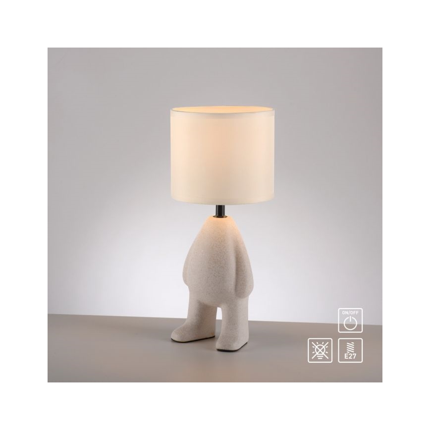 Lámpara de mesa TED JUST LIGHT. 14191-39 1xE27/25W/230V beige