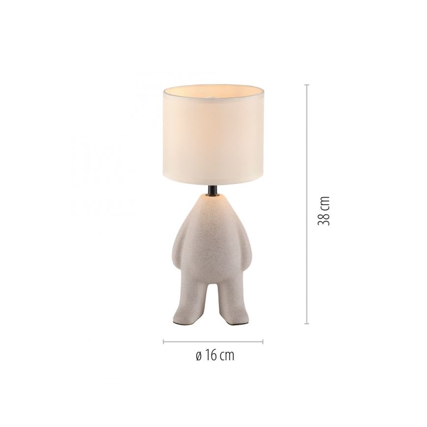 Lámpara de mesa TED JUST LIGHT. 14191-39 1xE27/25W/230V beige