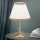 Lámpara de mesa TONIA 1xE27/60W/230V diá. 25 cm blanco/bronce