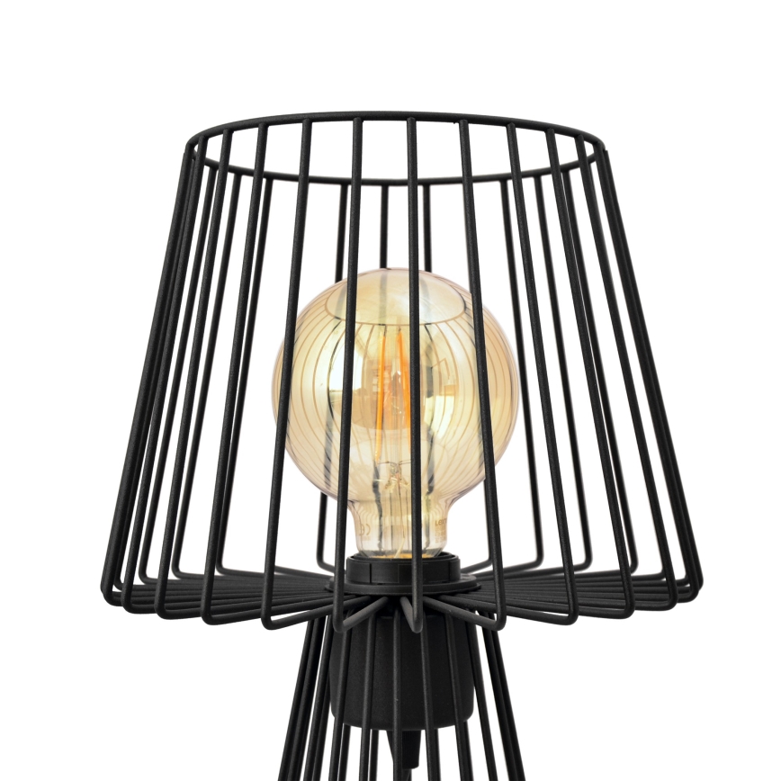 Lámpara de mesa TORRI 1xE27/15W/230V negro