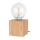 Lámpara de mesa TRONGO SQUARE 1xE27/25W/230V roble