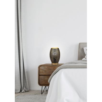 Lámpara de mesa Venus 1xE27/60W/230V negro/dorado