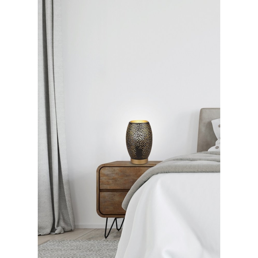 Lámpara de mesa Venus 1xE27/60W/230V negro/dorado