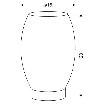 Lámpara de mesa Venus 1xE27/60W/230V negro/dorado