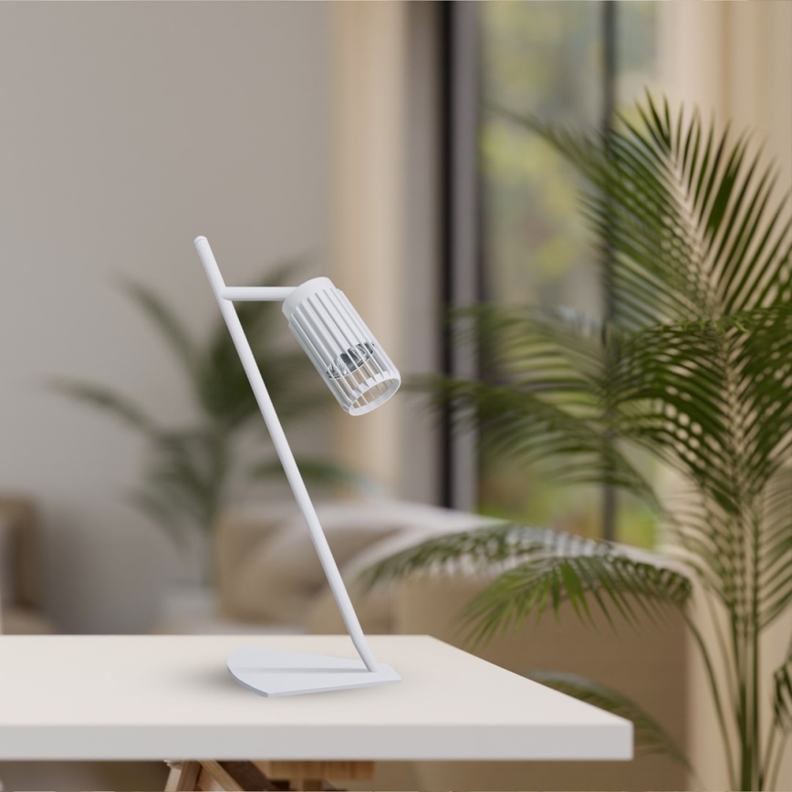 Lámpara de mesa VERTICAL 1xGU10/8W/230V blanco