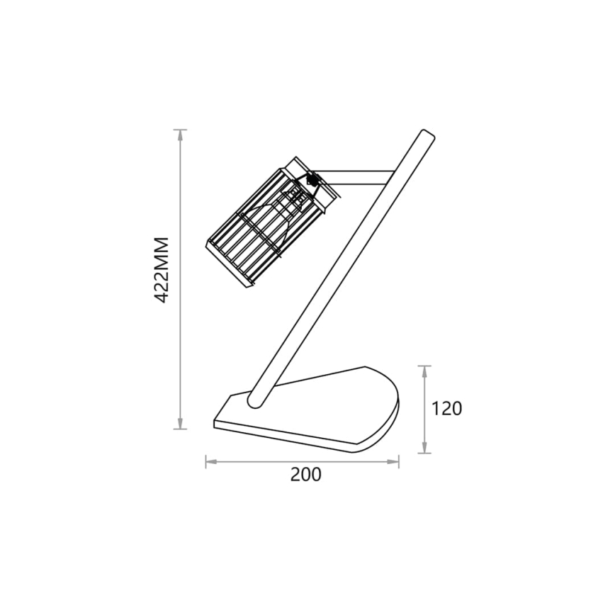 Lámpara de mesa VERTICAL 1xGU10/8W/230V blanco