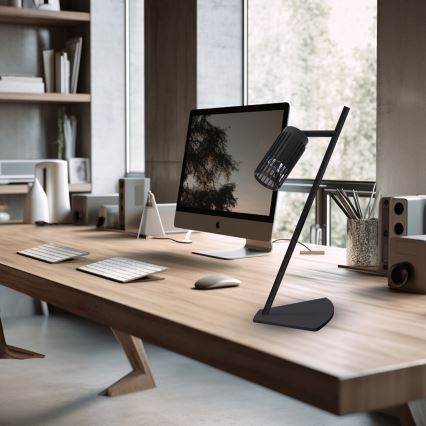 Lámpara de mesa VERTICAL 1xGU10/8W/230V negro