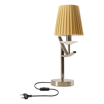 Lámpara de mesa VITORIA 1xE14/40W/230V amarilla/latón