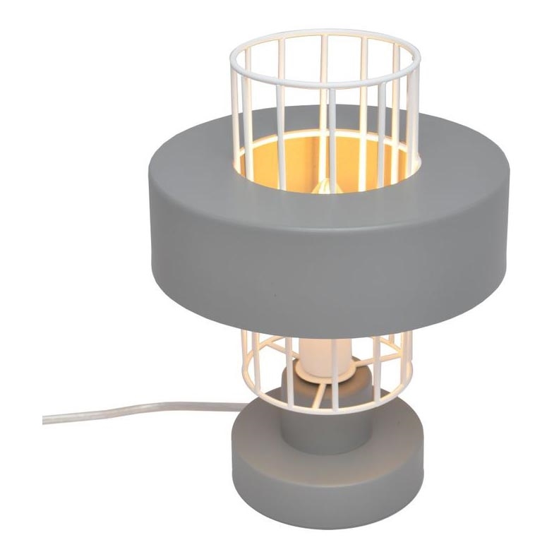Lámpara de mesa VOLTA 1xE27/15W/230V gris