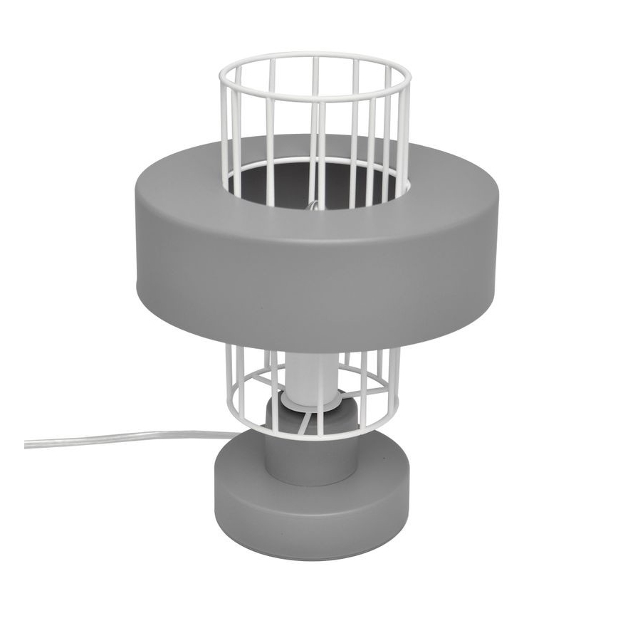 Lámpara de mesa VOLTA 1xE27/15W/230V gris