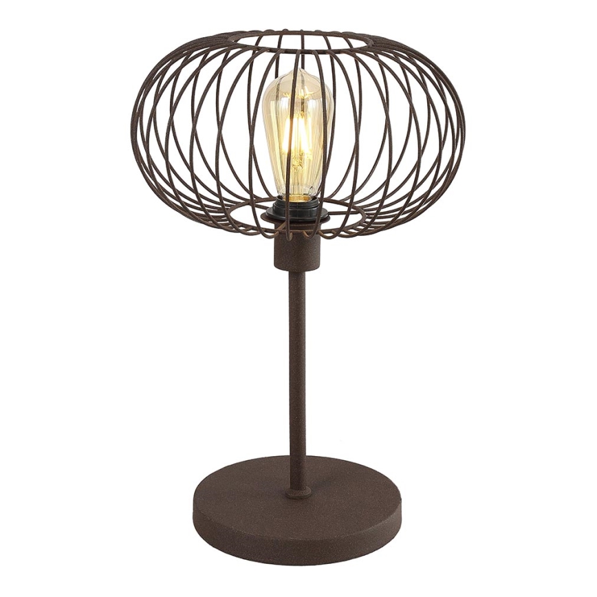 Lámpara de mesa WIRE 1xE27/15W/230V marrón